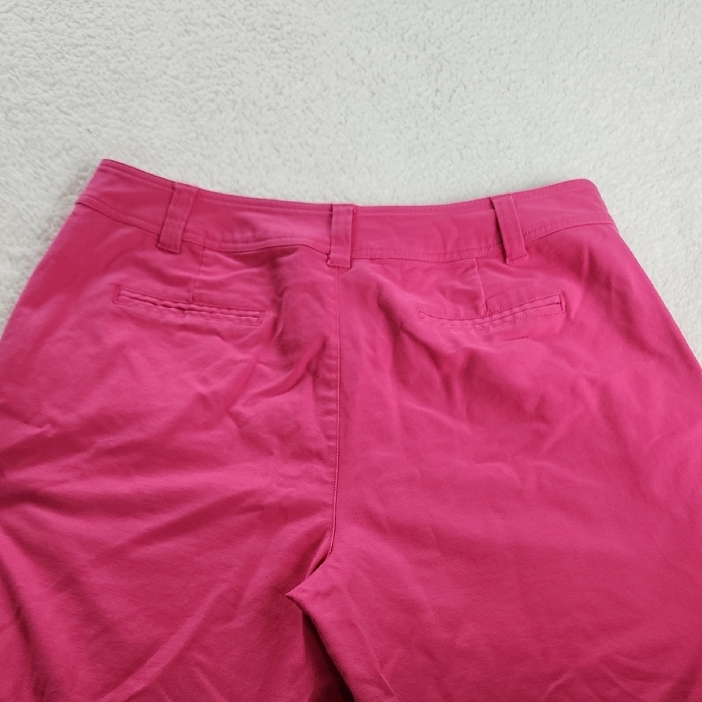 Bright Pink Wide-Leg Capri Pants 12 - Picture 5 of 6